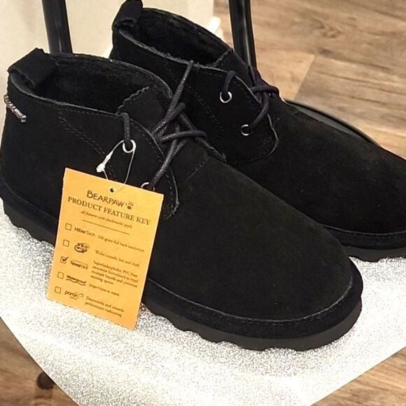 BearPaw Skye Black Velvet Bootie - Picture 10 of 13